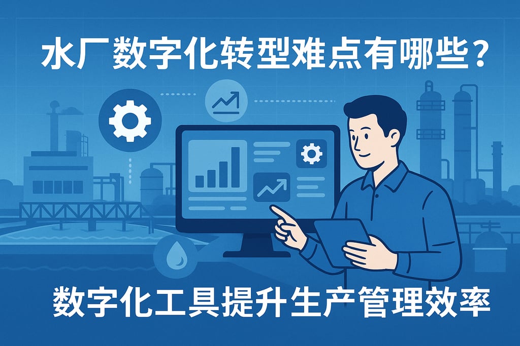 水厂数字化转型难点有哪些？数字化工具提升生产管理效率