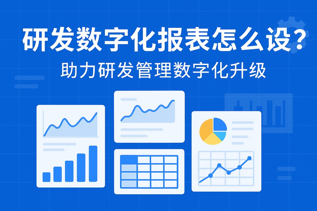 研发数字化报表怎么设计？助力研发管理数字化升级