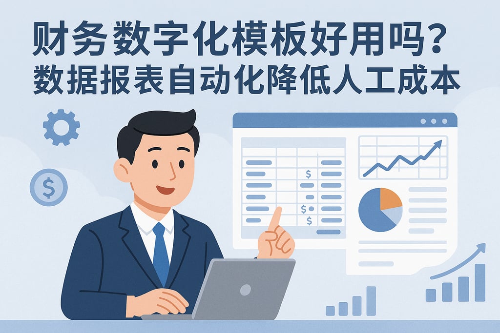 财务数字化模板好用吗？数据报表自动化降低人工成本