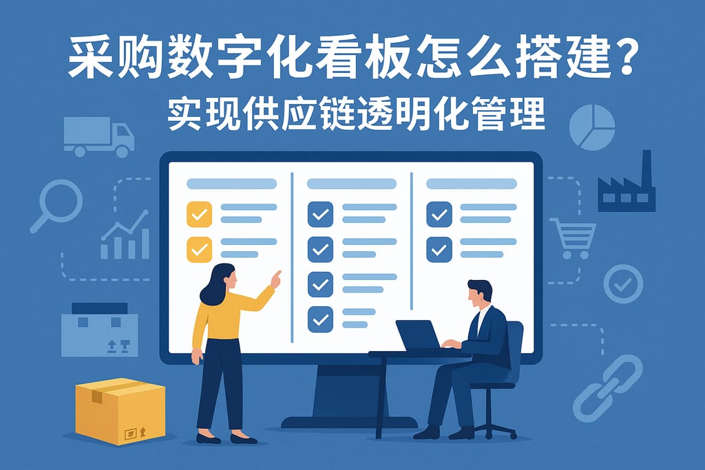 采购数字化看板怎么搭建？实现供应链透明化管理
