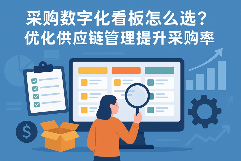 采购数字化看板怎么选？优化供应链管理提升采购效率