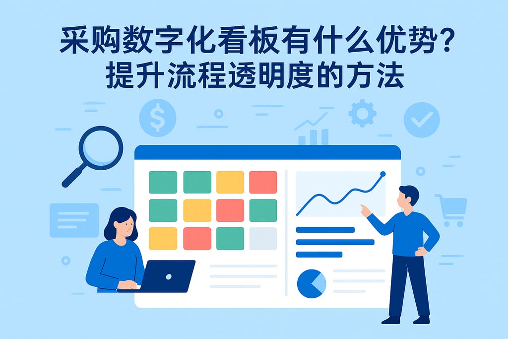 采购数字化看板有什么优势？提升流程透明度的方法