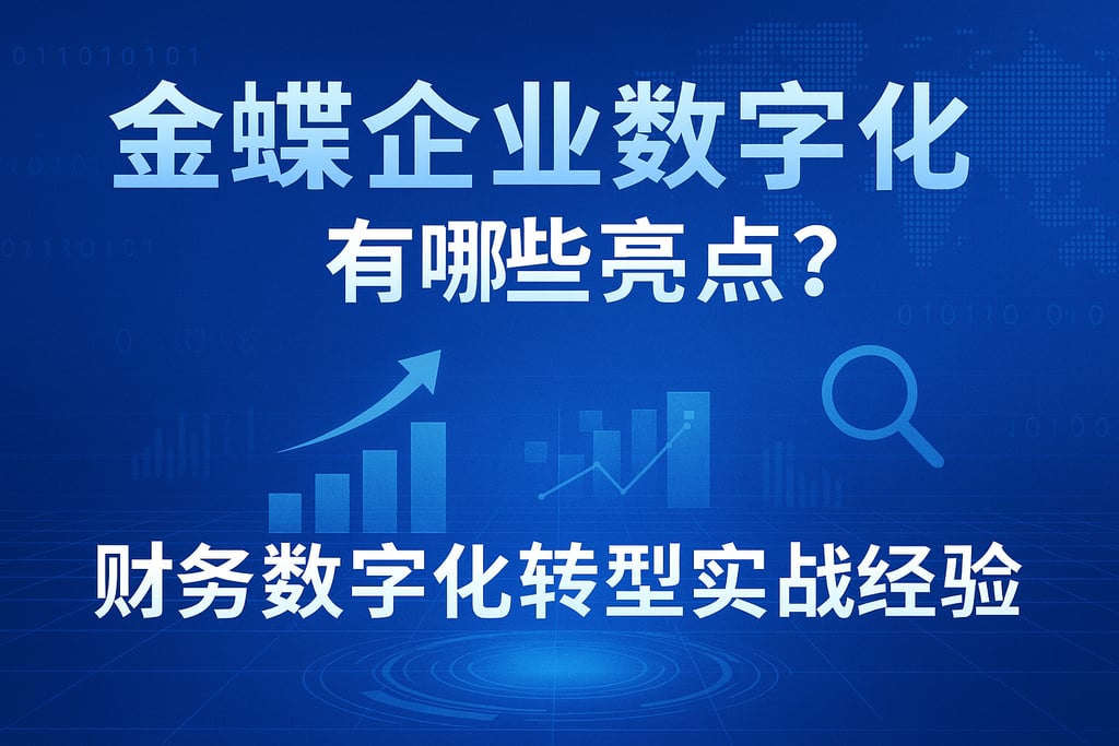 金蝶企业数字化有哪些亮点？财务数字化转型实战经验