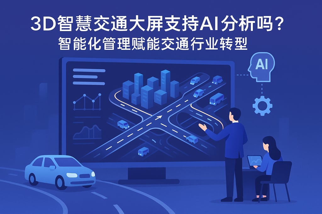 3D智慧交通大屏支持AI分析吗？智能化管理赋能交通行业转型