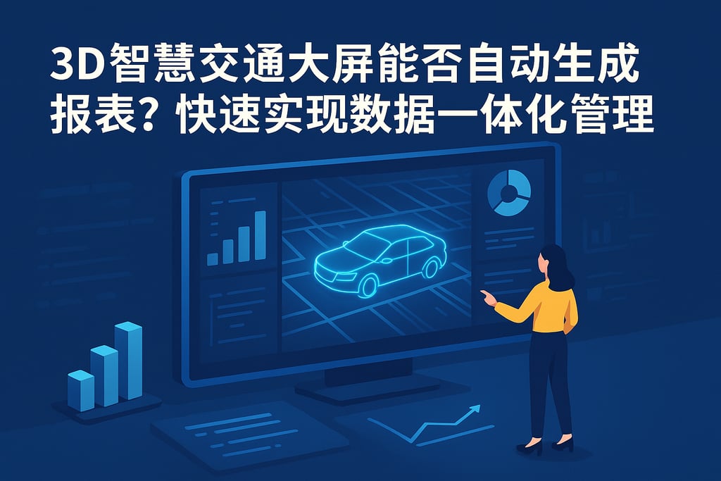 3D智慧交通大屏能否自动生成报表？快速实现数据一体化管理