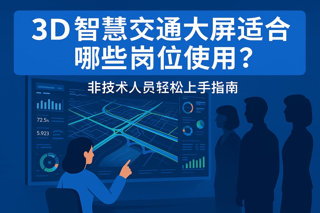 3D智慧交通大屏适合哪些岗位使用？非技术人员轻松上手指南