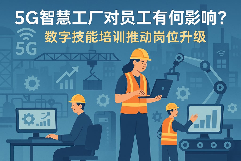 5G智慧工厂对员工有何影响？数字技能培训推动岗位升级