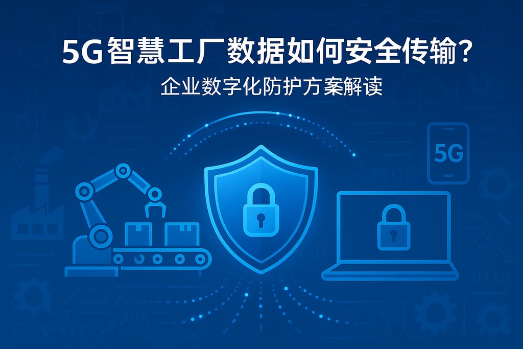 5G智慧工厂数据如何安全传输？企业数字化防护方案解读