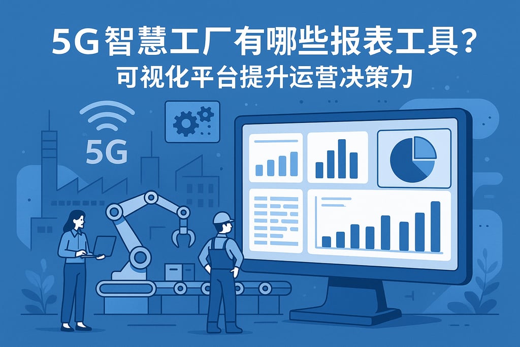 5G智慧工厂有哪些报表工具？可视化平台提升运营决策力