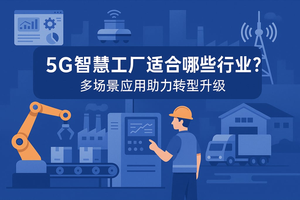 5G智慧工厂适合哪些行业？多场景应用助力转型升级