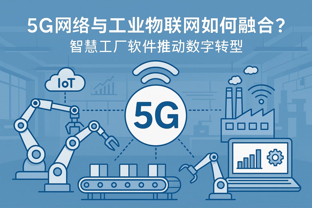 5G网络与工业物联网如何融合？智慧工厂软件推动数字转型