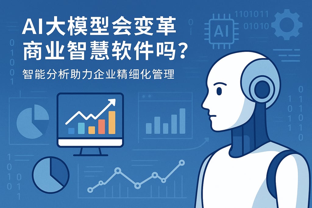 AI大模型会变革商業智慧軟體吗？智能分析助力企业精细化管理