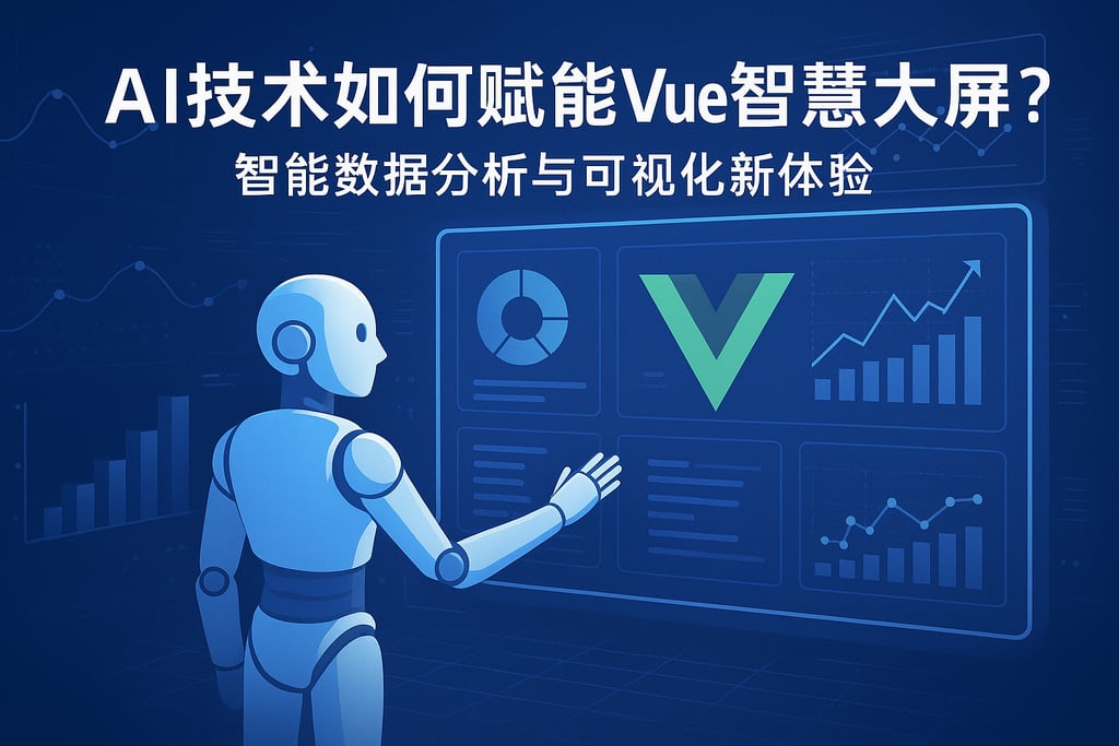 AI技术如何赋能vue智慧大屏？智能数据分析与可视化新体验