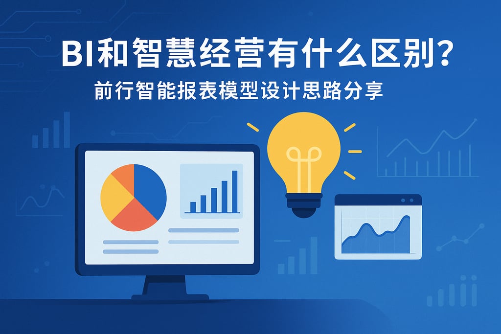 BI和智慧经营有什么区别？前行智能报表模型设计思路分享