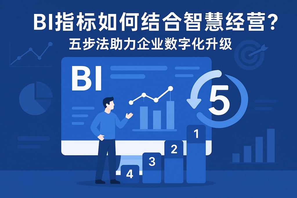 BI指标如何结合智慧经营k？五步法助力企业数字化升级