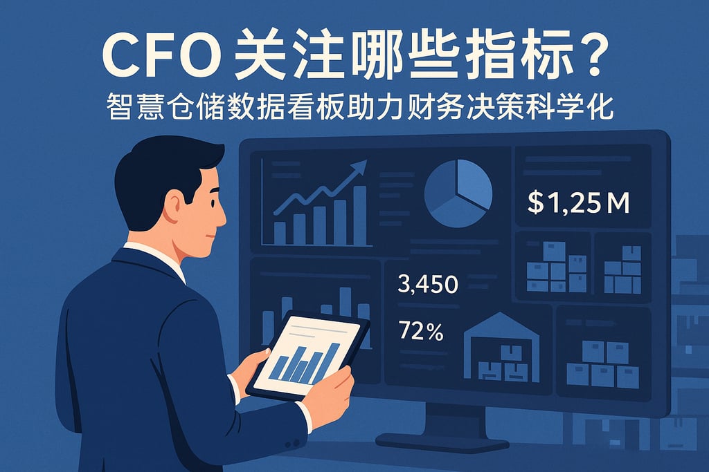 CFO关注哪些指标？智慧仓储数据看板助力财务决策科学化