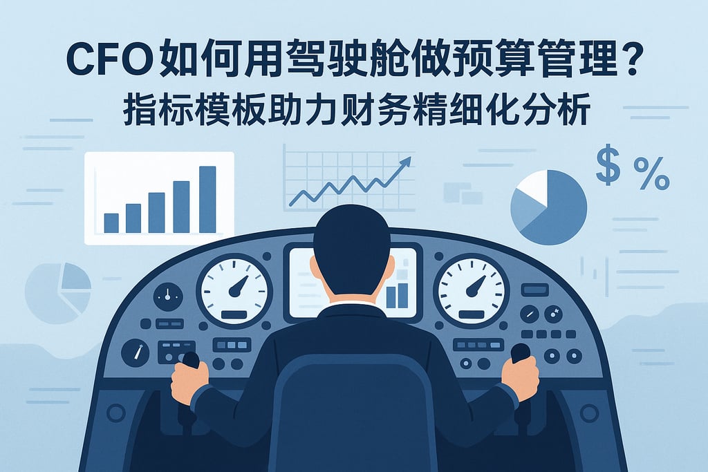 CFO如何用驾驶舱做预算管理？指标模板助力财务精细化分析