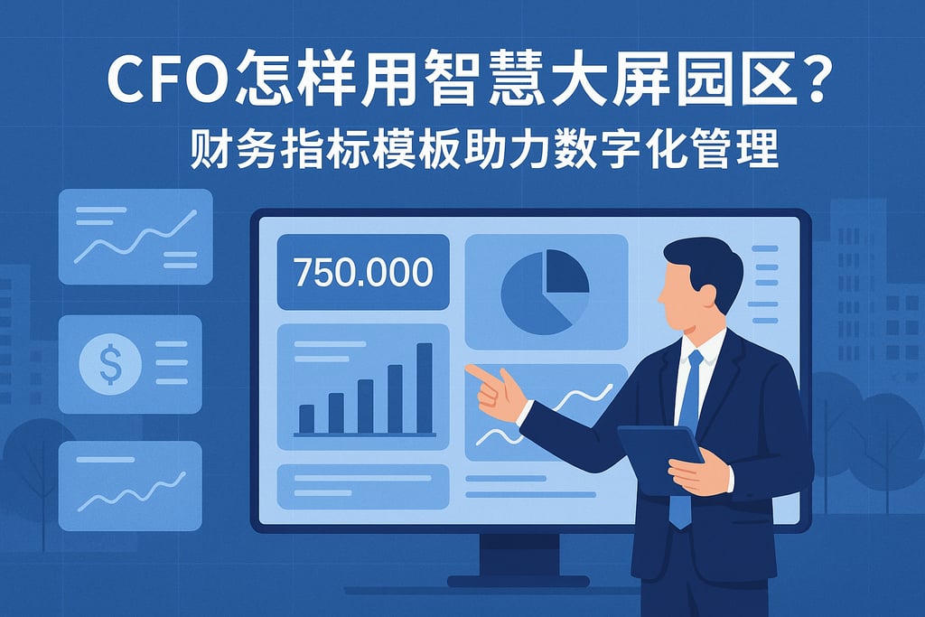 CFO怎样用智慧大屏园区？财务指标模板助力数字化管理
