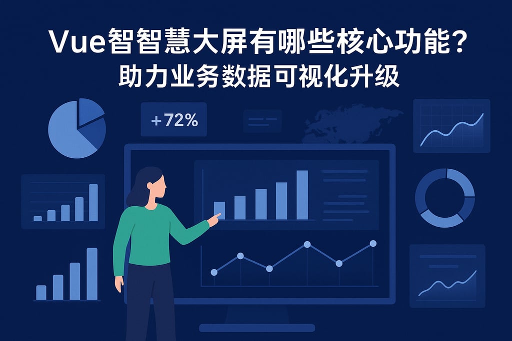 vue智慧大屏有哪些核心功能？助力业务数据可视化升级