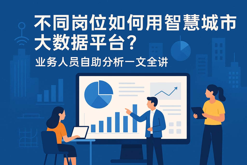 不同岗位如何用智慧城市大数据平台？业务人员自助分析一文全讲