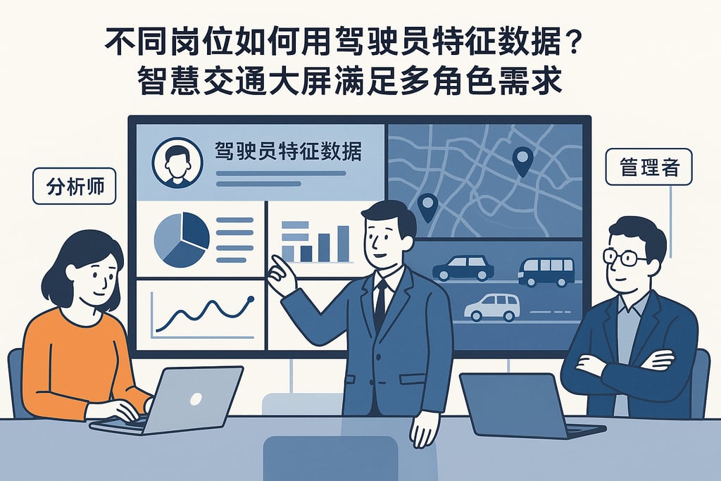 不同岗位如何用驾驶员特征数据？智慧交通大屏满足多角色需求