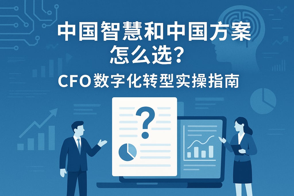 中国智慧和中国方案怎么选？CFO数字化转型实操指南