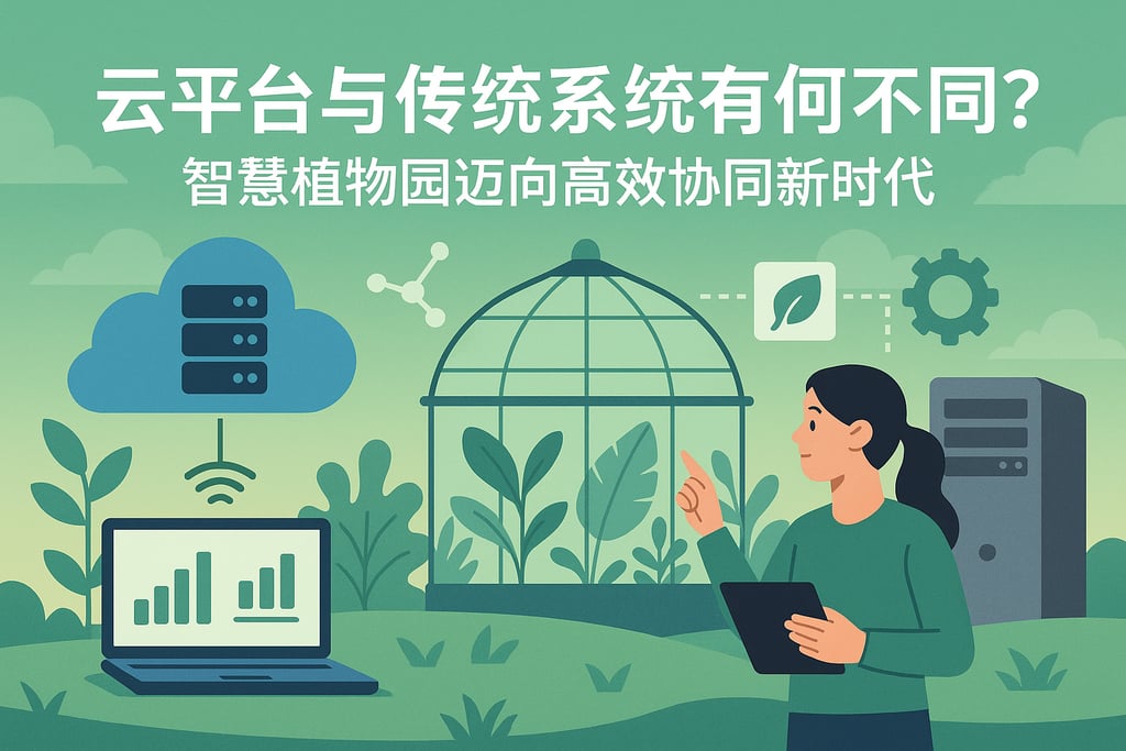 云平台与传统系统有何不同？智慧植物园迈向高效协同新时代