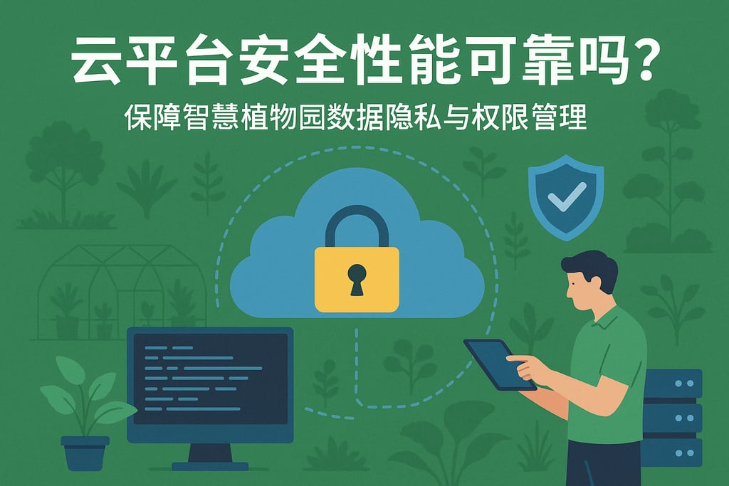云平台安全性能可靠吗？保障智慧植物园数据隐私与权限管理