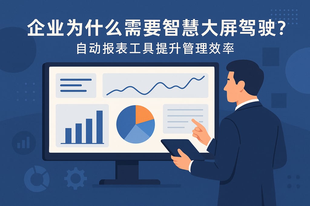 企业为什么需要智慧大屏驾驶舱fig？自动报表工具提升管理效率