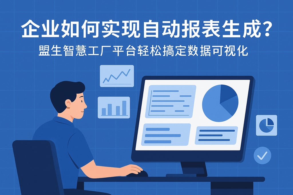 企业如何实现自动报表生成？盟生智慧工厂平台轻松搞定数据可视化
