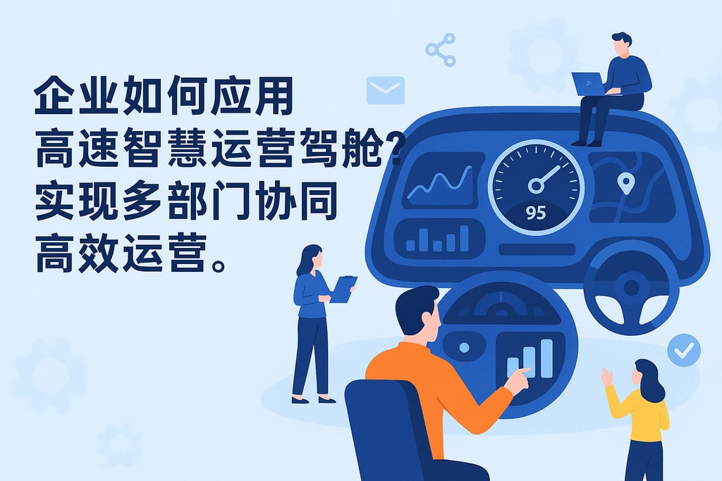 企业如何应用高速智慧运营驾驶舱？实现多部门协同高效运营。