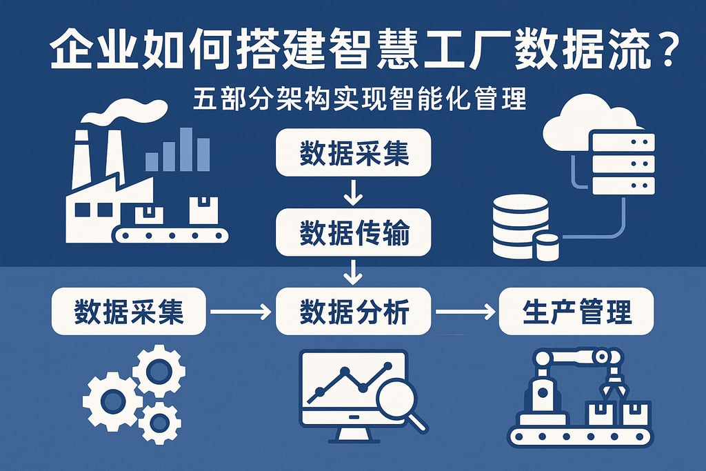 企业如何搭建智慧工厂数据流？五部分架构实现智能化管理