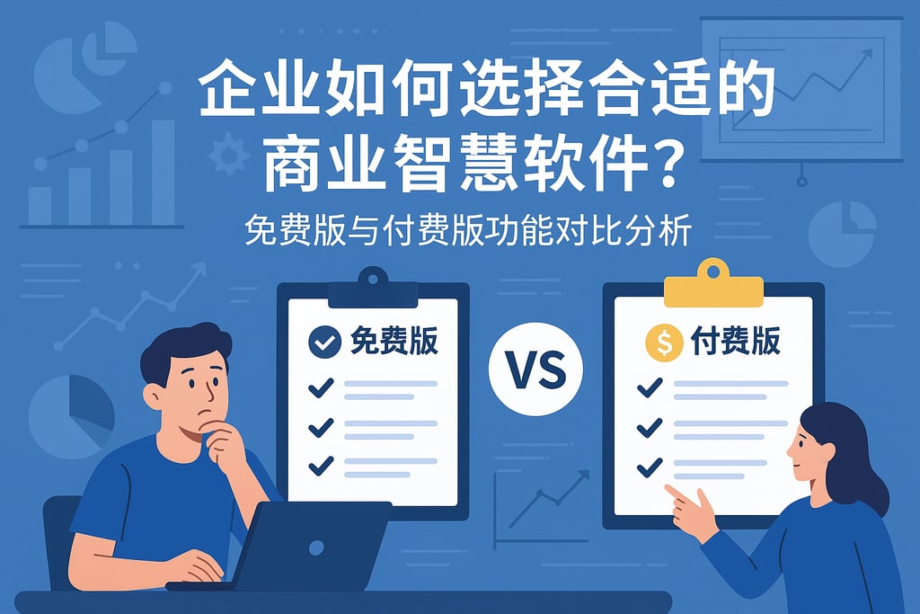企业如何选择合适的商業智慧軟體？免费版与付费版功能对比分析