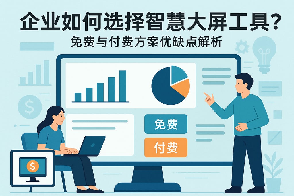企业如何选择智慧大屏工具？免费与付费方案优缺点解析