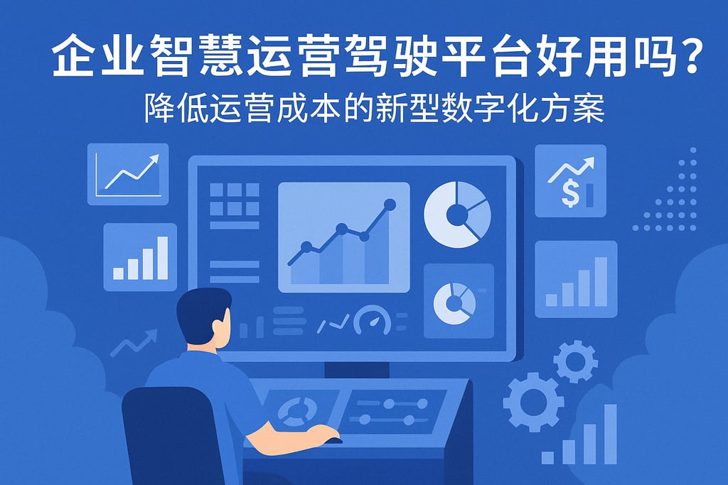 企业智慧运营驾驶舱平台好用吗？降低运营成本的新型数字化方案