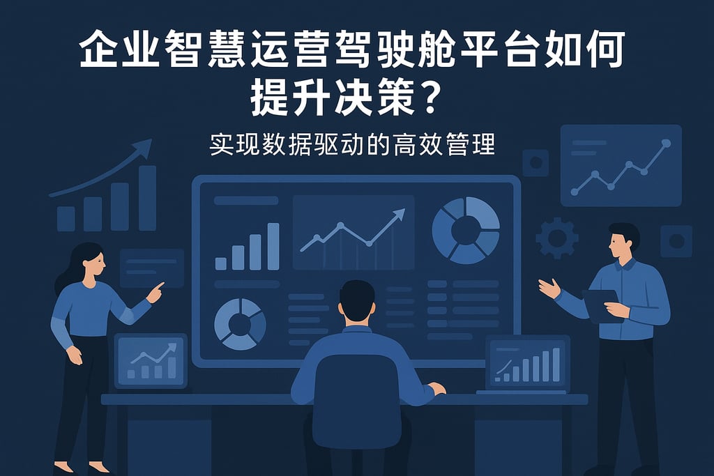 企业智慧运营驾驶舱平台如何提升决策？实现数据驱动的高效管理