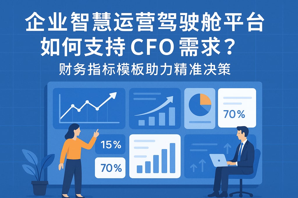企业智慧运营驾驶舱平台如何支持CFO需求？财务指标模板助力精准决策