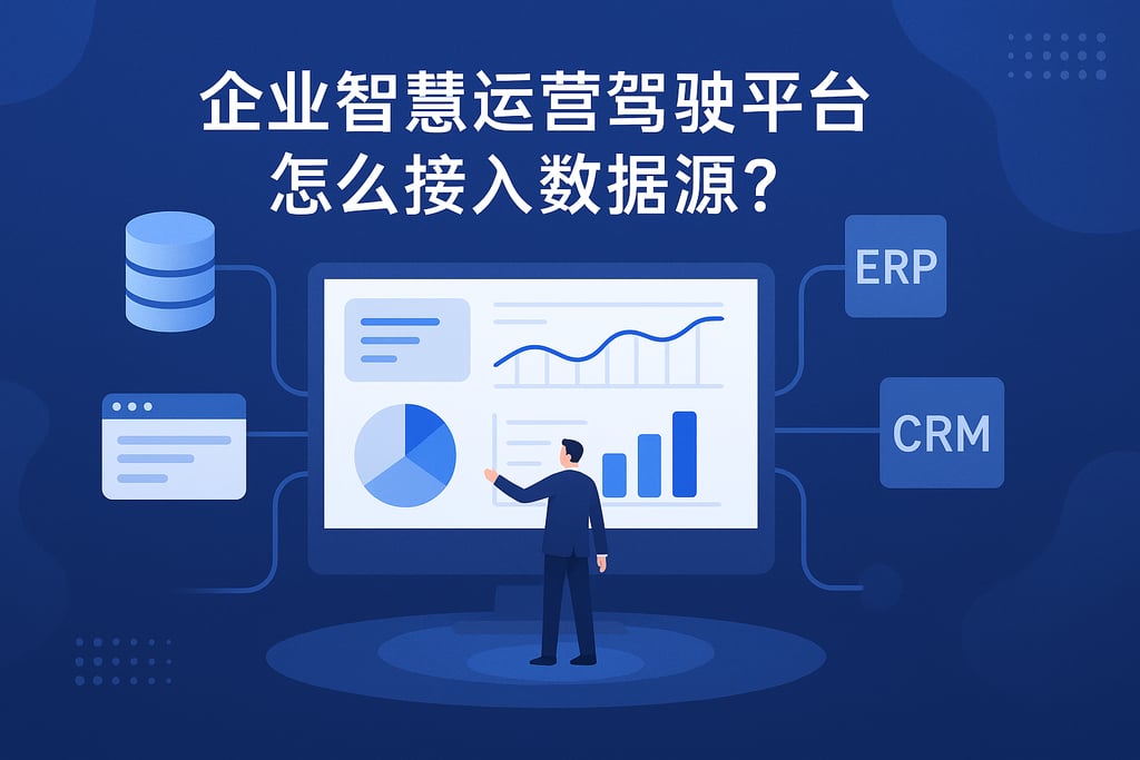企业智慧运营驾驶舱平台怎么接入数据源？多系统整合打造一体化运营
