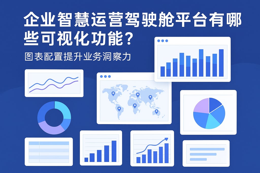 企业智慧运营驾驶舱平台有哪些可视化功能？图表配置提升业务洞察力