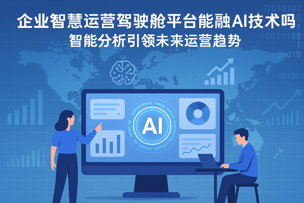 企业智慧运营驾驶舱平台能融合AI技术吗？智能分析引领未来运营趋势