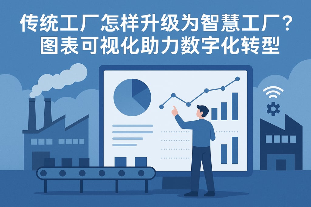 传统工厂怎样升级为智慧工厂？图表可视化助力数字化转型