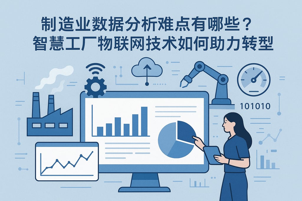 制造业数据分析难点有哪些？智慧工厂物联网技术参数如何助力转型