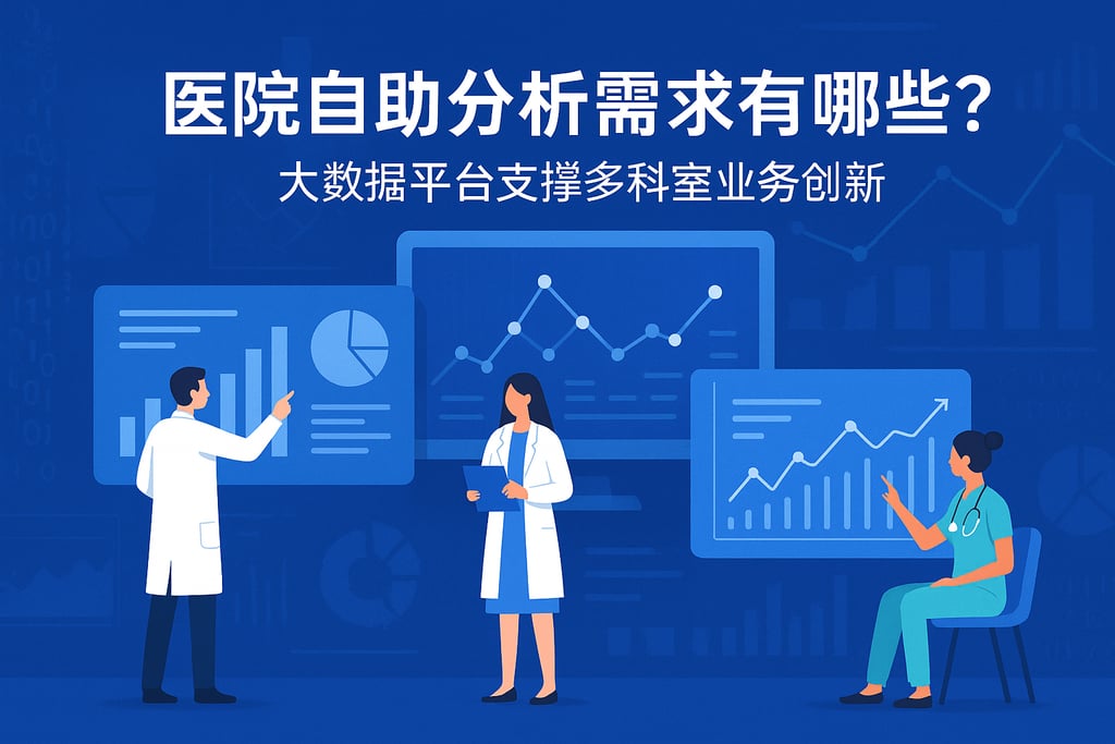 医院自助分析需求有哪些？大数据平台支撑多科室业务创新