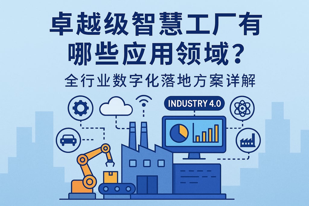 卓越级智慧工厂有哪些应用领域？全行业数字化落地方案详解