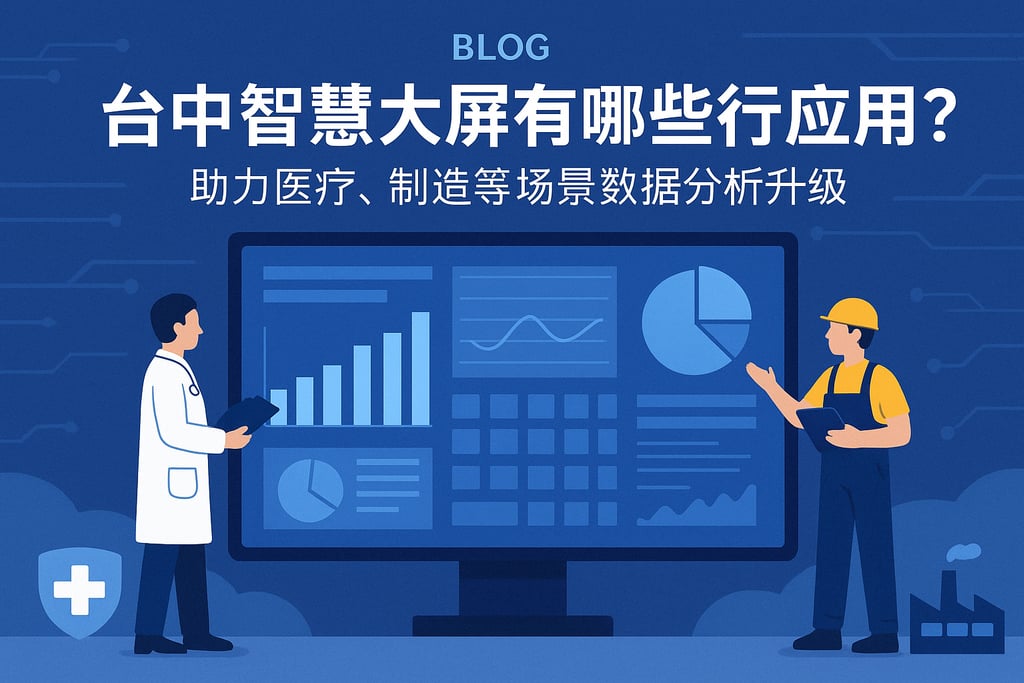 台中智慧大屏有哪些行业应用？助力医疗、制造等场景数据分析升级