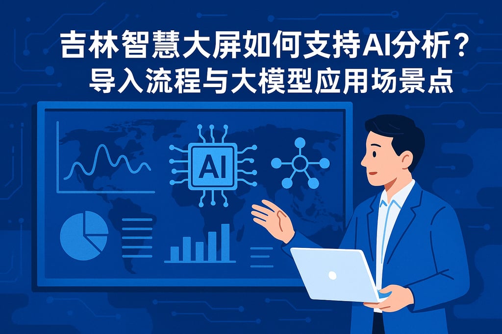 吉林智慧大屏如何支持AI分析？导入流程与大模型应用场景盘点