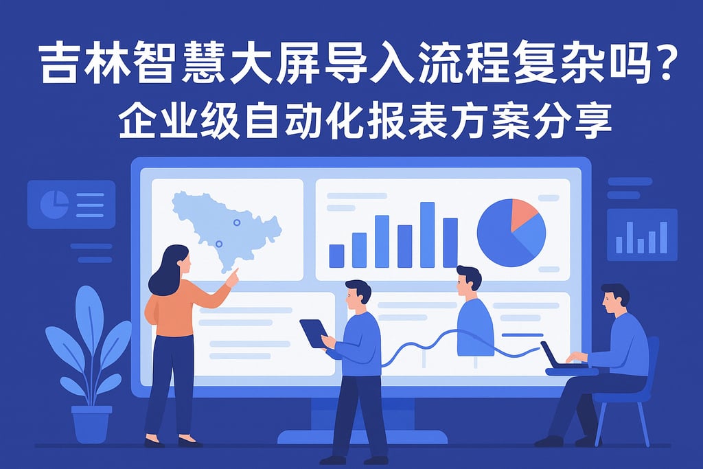 吉林智慧大屏导入流程复杂吗？企业级自动化报表方案分享