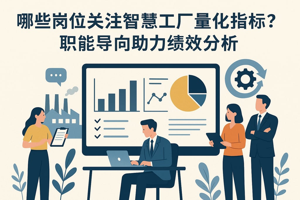 哪些岗位关注智慧工厂量化指标？职能导向助力绩效分析