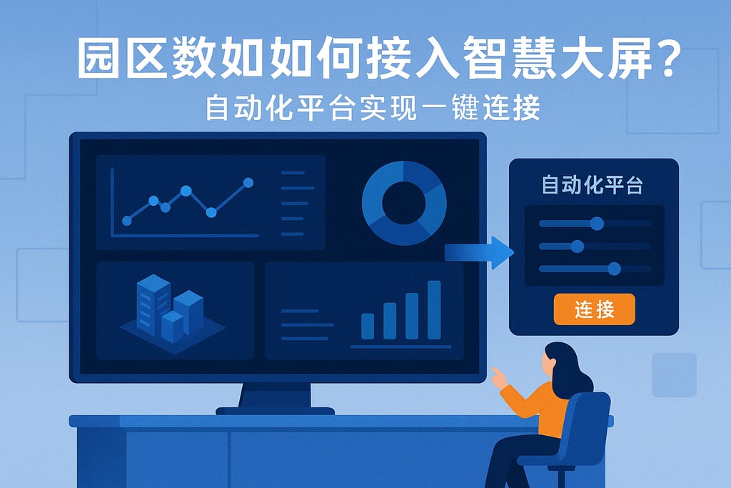 园区数据如何接入智慧大屏？自动化平台实现一键连接