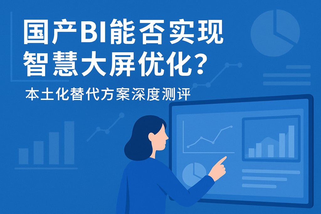 国产BI能否实现智慧大屏优化？本土化替代方案深度测评